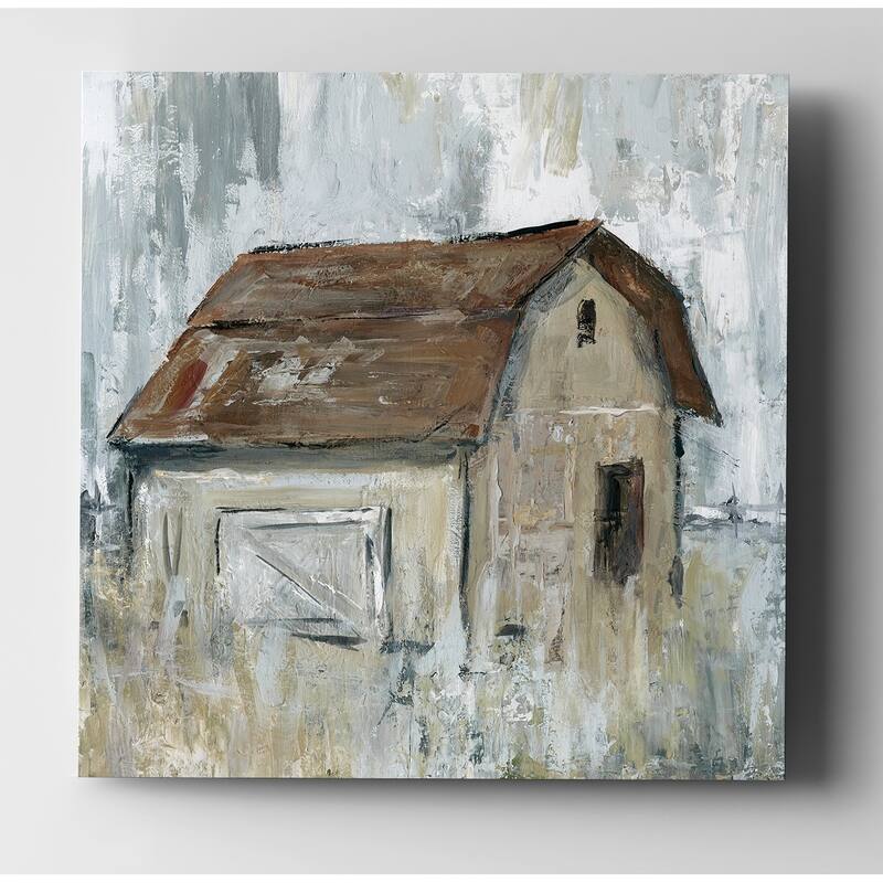 Barn At Dusk - Premium Gallery Wrapped Canvas