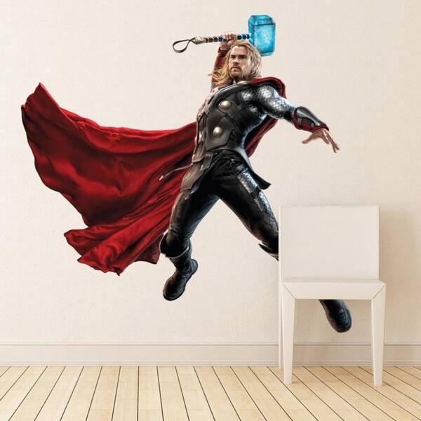 Shop Myth Hero Thor Movie Full Color Wall Decal Sticker K 633 Frst Size 33 X40 Overstock 20974218