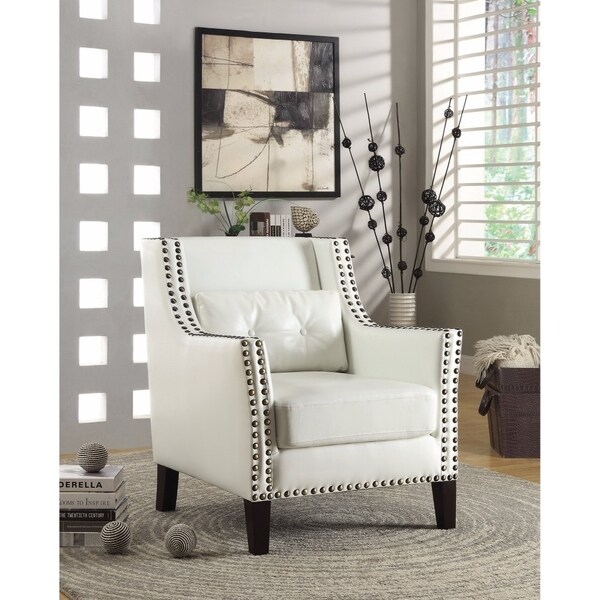 Shop Highly Sophisticated Accent Chair, White - Overstock - 20974782