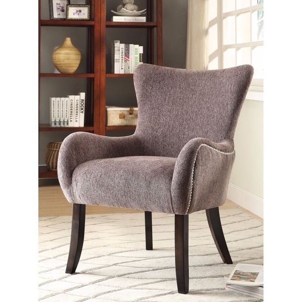 Shop Attractively Elegant Accent Chair, Gray - Free ...