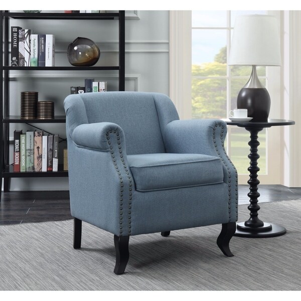 Impeccably Classy Accent Chair Light Blue