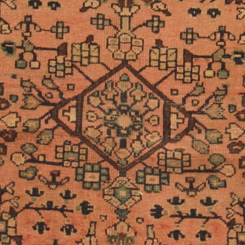 HERAT ORIENTAL Antique 1920s Persian Hand-knotted Tribal Geometric Hamadan Wool Rug - 3'5 x 6'