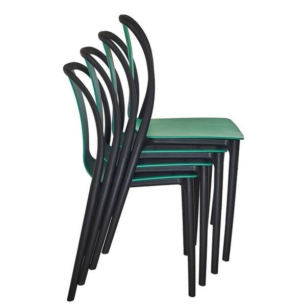 Shop Minimax Decor Modern Style Dining Chair Indoor Outdoor Stackable Pre Assembled Set Of 4 Four Vibrant Color Options Overstock 20977843