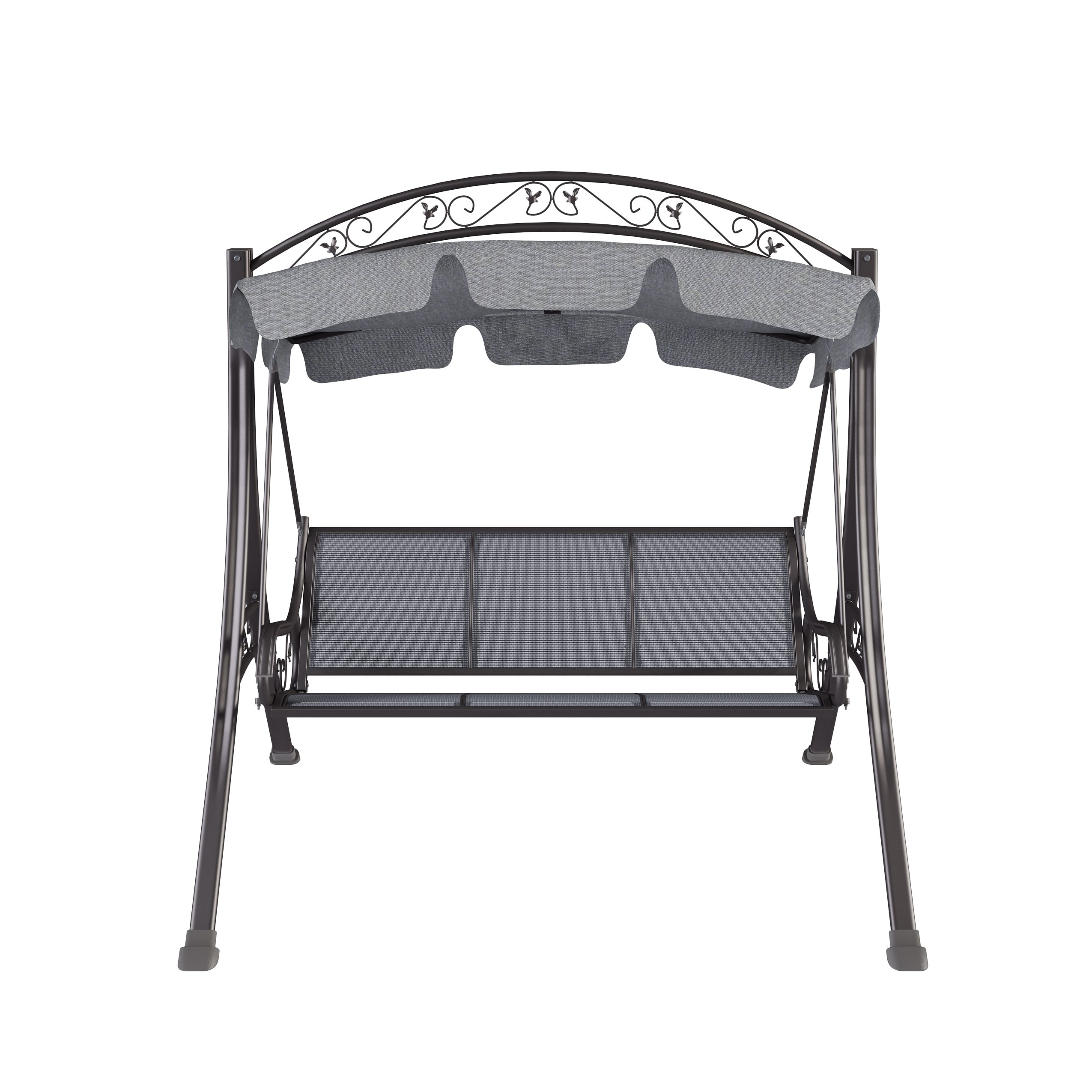 Corliving nantucket patio 2024 swing with arched canopy