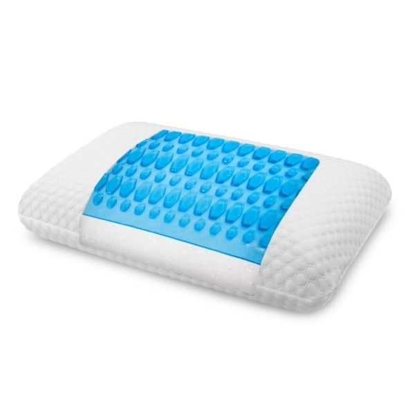 sensorpedic gel overlay memory foam pillow