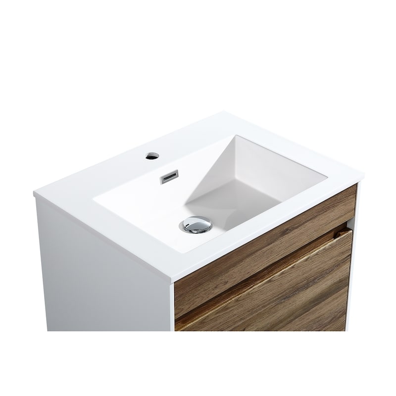 The Ivy Collection 24 Inch Floating Modern Bathroom Vanity
