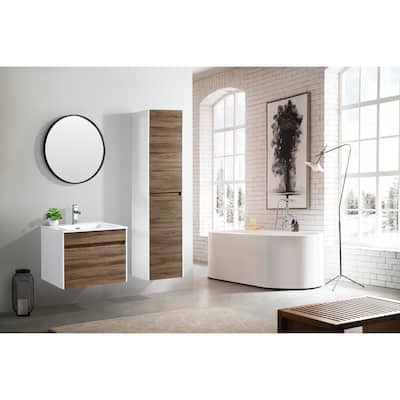 The Ivy Collection 24 Inch Floating Modern Bathroom Vanity