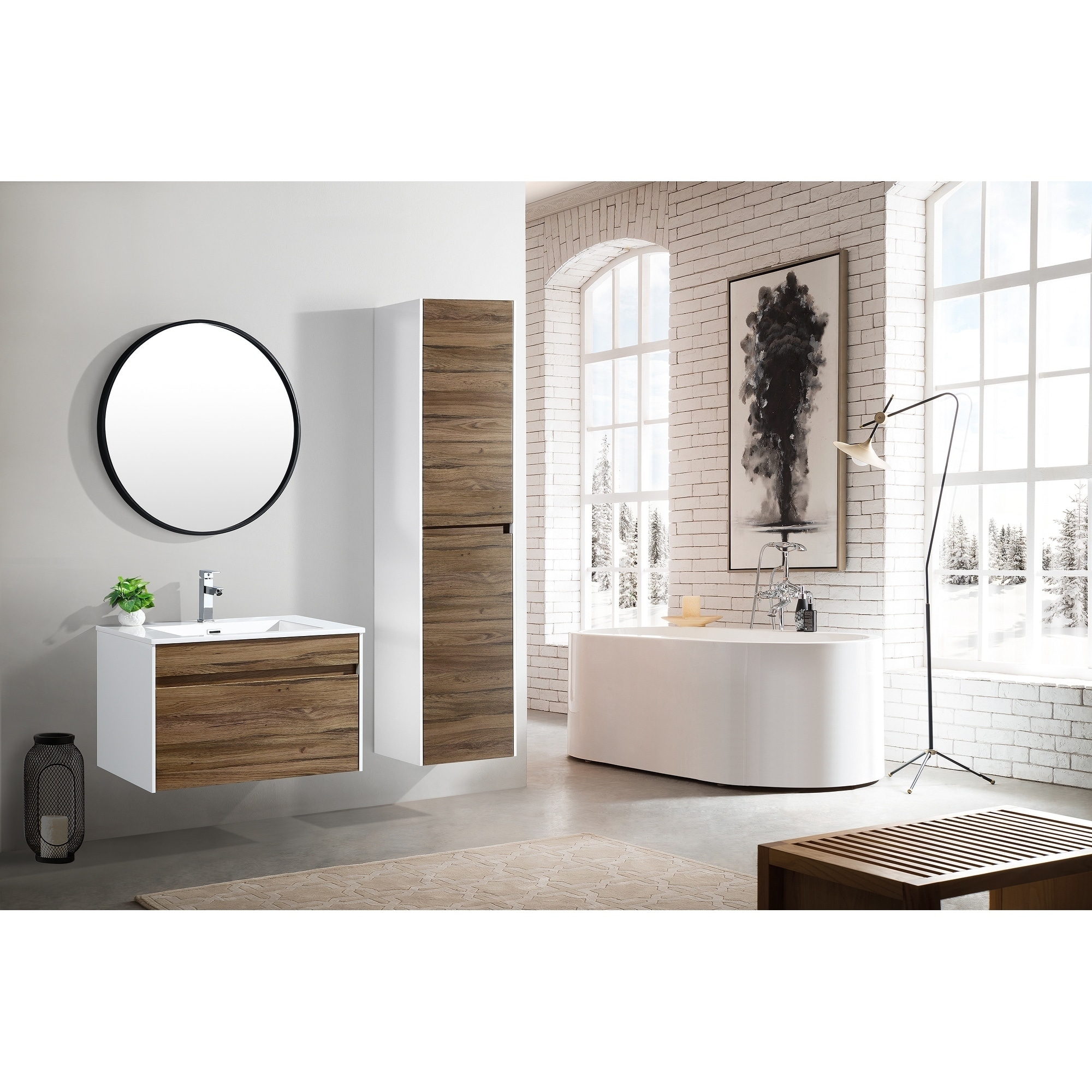 The Ivy Collection 30 Inch Floating Modern Bathroom Vanity Overstock 20979050