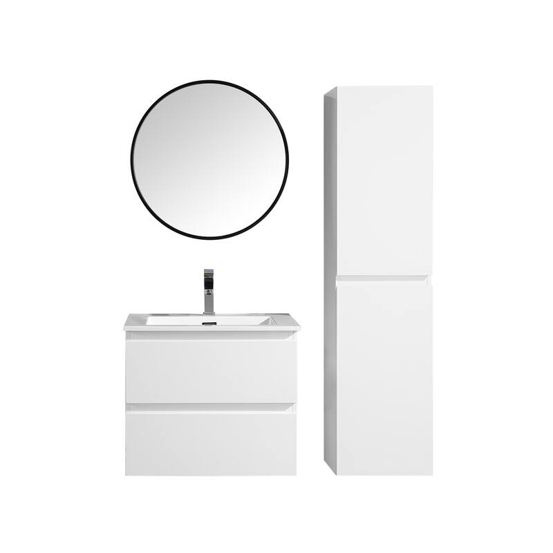 The Frost Collection 24 Inch Floating Modern Bathroom Vanity