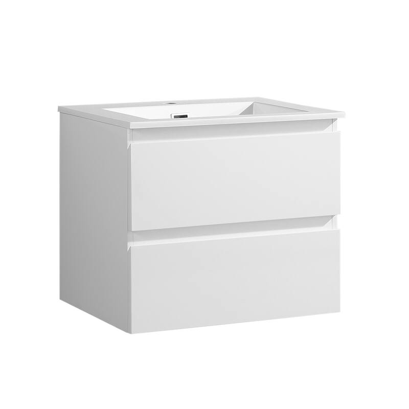 The Frost Collection 24 Inch Floating Modern Bathroom Vanity