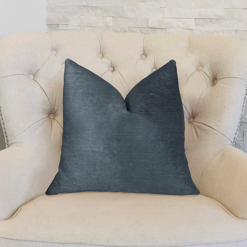 Plutus Deep Blue Sea Luxury Throw Pillow