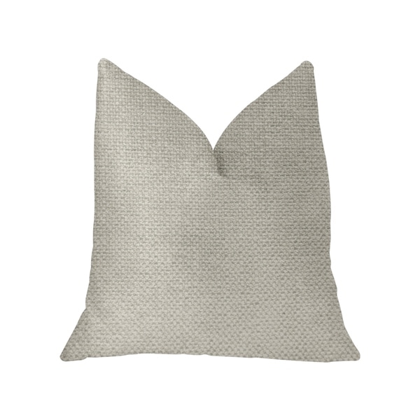 Plutus Sanctuary White Luxury Throw Pillow