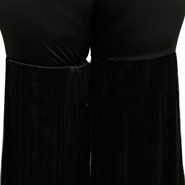 fringe plus size pants