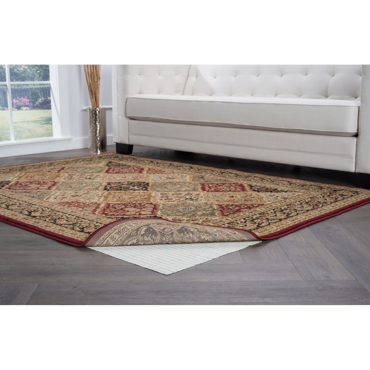 Alise Rugs Luxury Grip Traditional Solid Rug Pad in 7' x 10'(As Is Item) -  Bed Bath & Beyond - 28529383