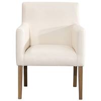Homepop Lexington Dining Chair - Cream Faux Leather