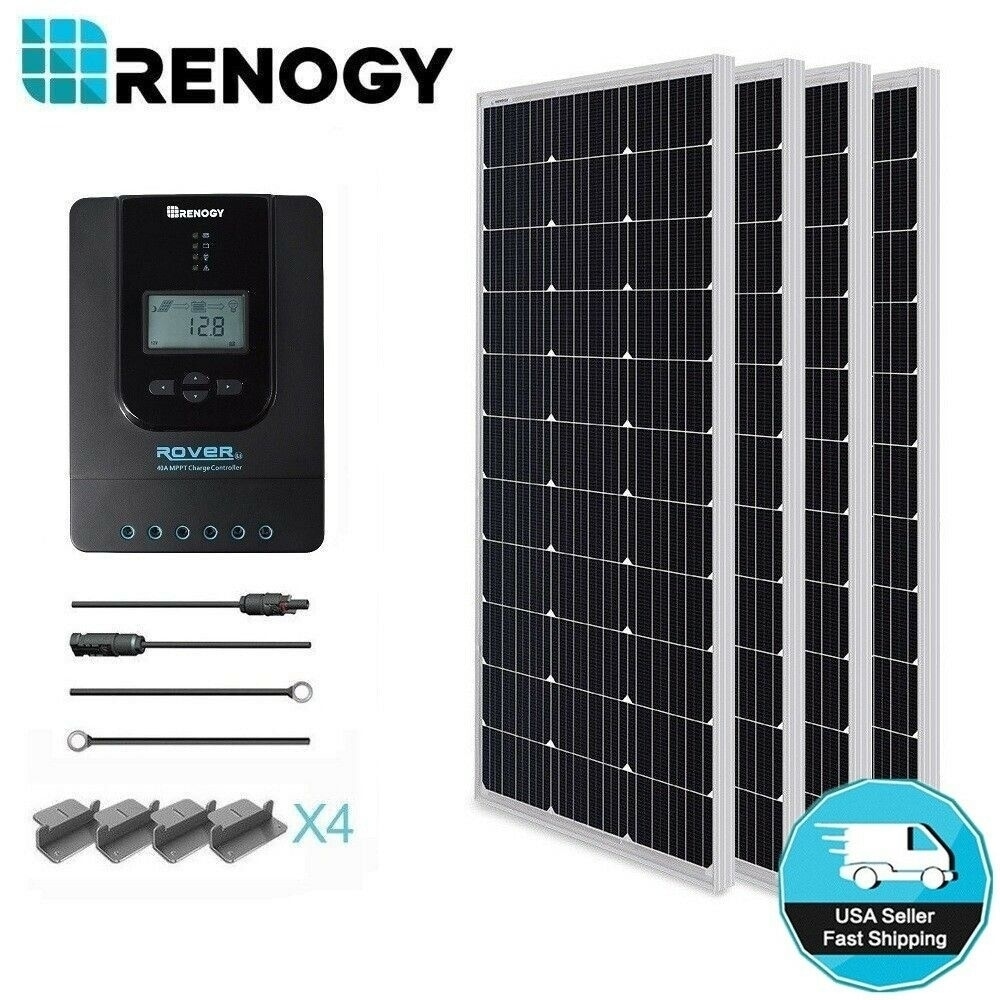 Renogy Watt Volt Monocrystalline Solar Starter Kit EBay