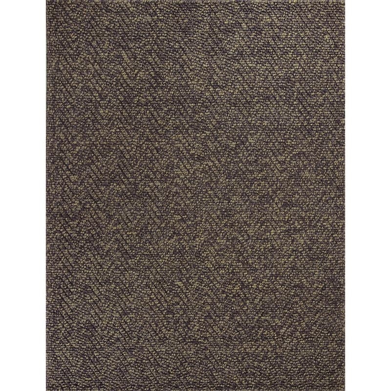 KAS Rugs Porto Herringbone Handmade Natural Jute Area Rug - 8' x 11' - Mocha