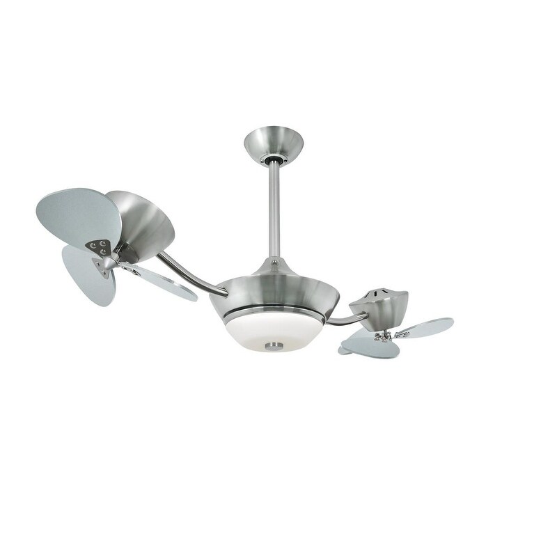 Shop Eclipse Ii Industrial 42 Inch Dual Head Dc Satin Nickel