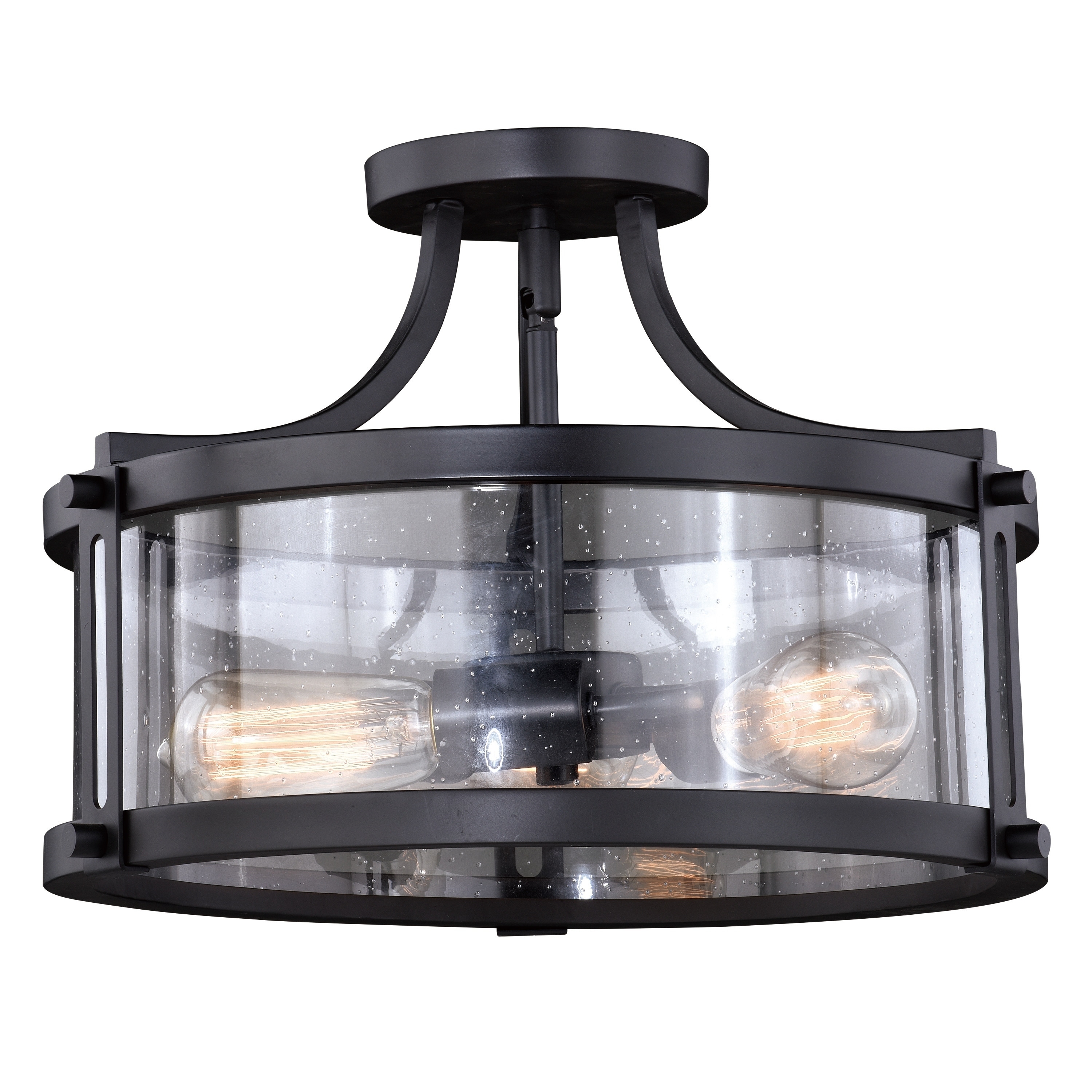 Holbrook 15 75 In W Bronze Bulb Semi Flush Mount Ceiling Bronze Bulb Semi Flush Mount Ceiling
