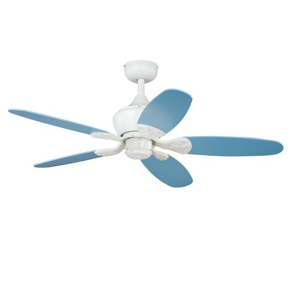 Alex Children S 44 Inch Boy S Blue Cloud Ceiling Fan With Led Light Kit 44 In W X 20 5 In H X 44 In D