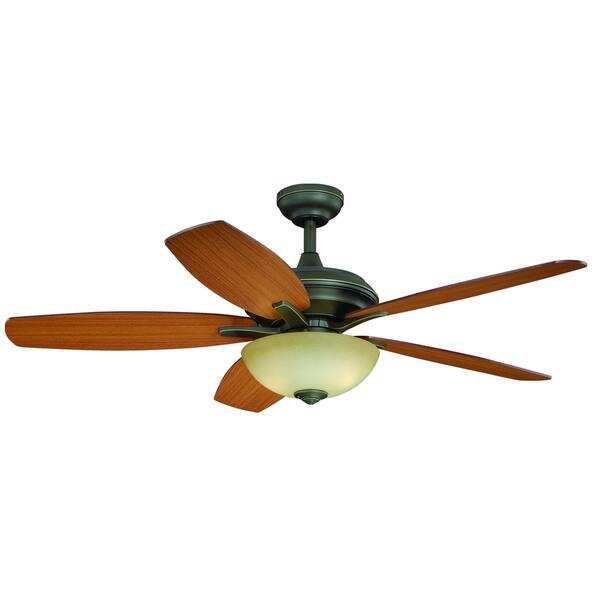 Valencia 52 In Bronze Ceiling Fan With Led Light Kit 52 In W X 19 In H X 52 In D