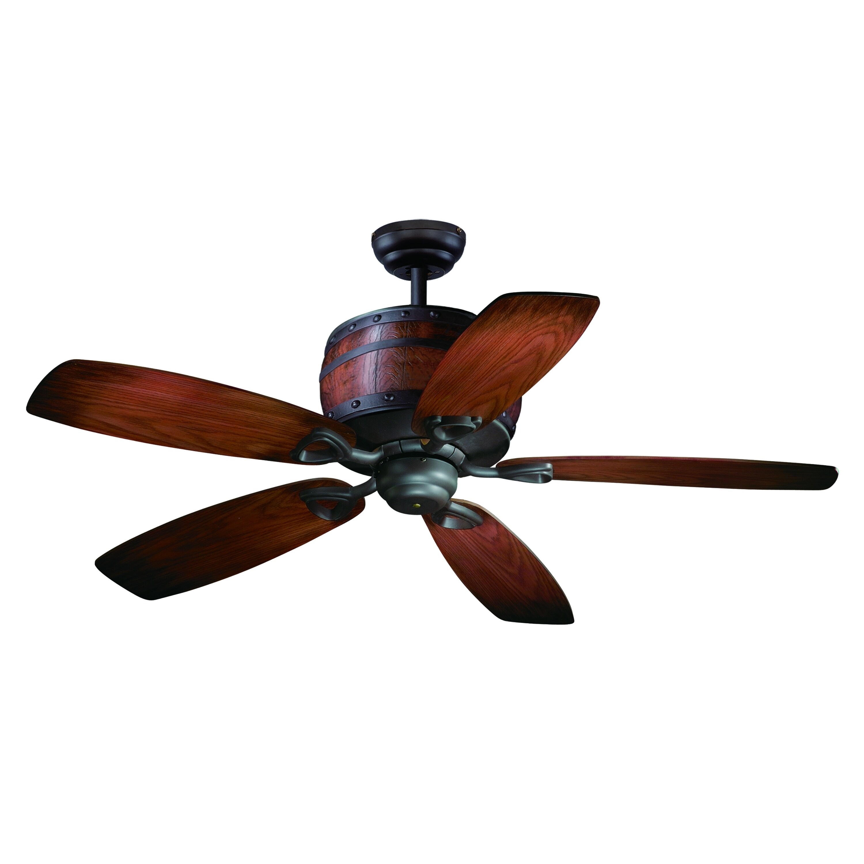 Shop Cabernet 52 In Bronze Wine Barrel Ceiling Fan With Led Light