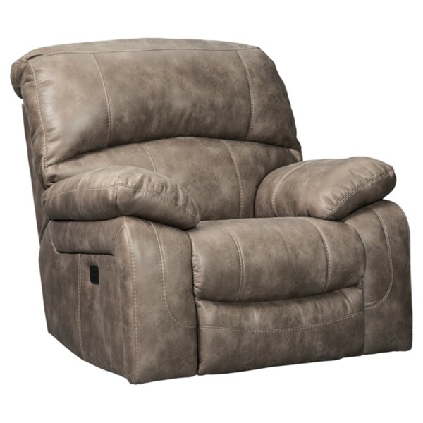 Signature Design by Ashley Driftwood Dunwell Power Rocker Recliner w/ Adjustable Headrest