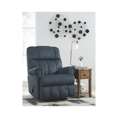 Signature Design by Ashley Midnight Craggly Rocker Recliner