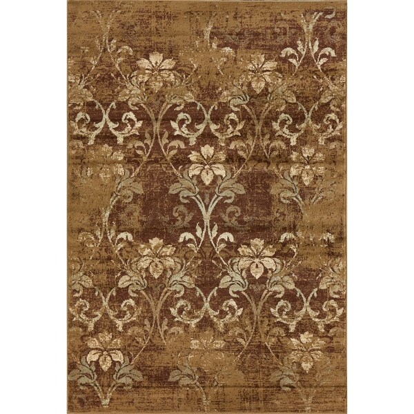 Heritage Damask Area Rug Overstock 20986091