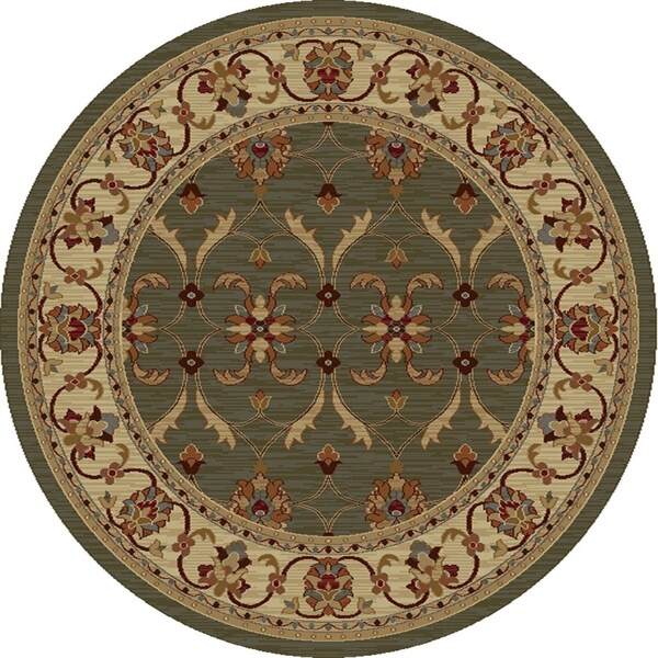 Lifestyles Green/Ivory Agra - 5'3