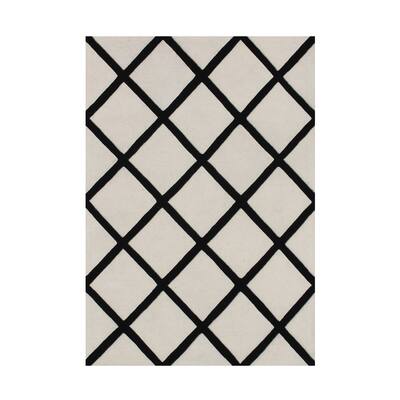 Alliyah Handmade Frozen Dew New Zealand Blend Wool Rug - 5' x 8'