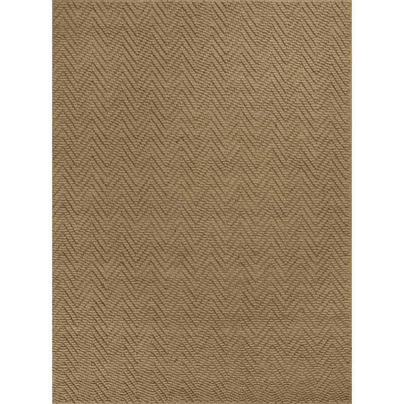 KAS Rugs Porto Herringbone Handmade Natural Jute Area Rug - 5' x 8' - Natural