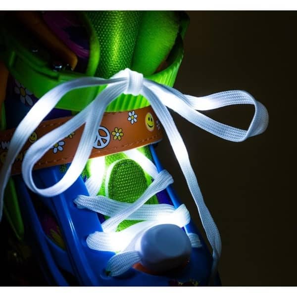 TITAN Flower Power Princess Girls Inline Skates with Light-Up LED Laces ...
