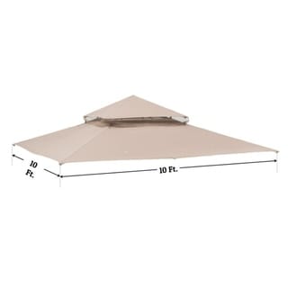 Toile De Remplacement Pour Gazebo Target Madaga L-GZ136PST – Marron