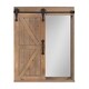 Cates Wood Wall Storage Cabinet with Vanity Mirror and Barn Door - Thumbnail 12