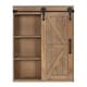 Cates Wood Wall Storage Cabinet with Vanity Mirror and Barn Door - Thumbnail 18