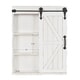 Cates Wood Wall Storage Cabinet with Vanity Mirror and Barn Door - Thumbnail 5