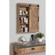 Cates Wood Wall Storage Cabinet with Vanity Mirror and Barn Door - Thumbnail 1