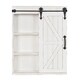 Cates Wood Wall Storage Cabinet with Vanity Mirror and Barn Door - Thumbnail 10