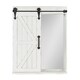 Cates Wood Wall Storage Cabinet with Vanity Mirror and Barn Door - Thumbnail 3