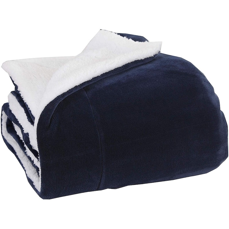 Elegant Comfort Reversible Sherpa Micro-Suede 3-Piece Comforter Set