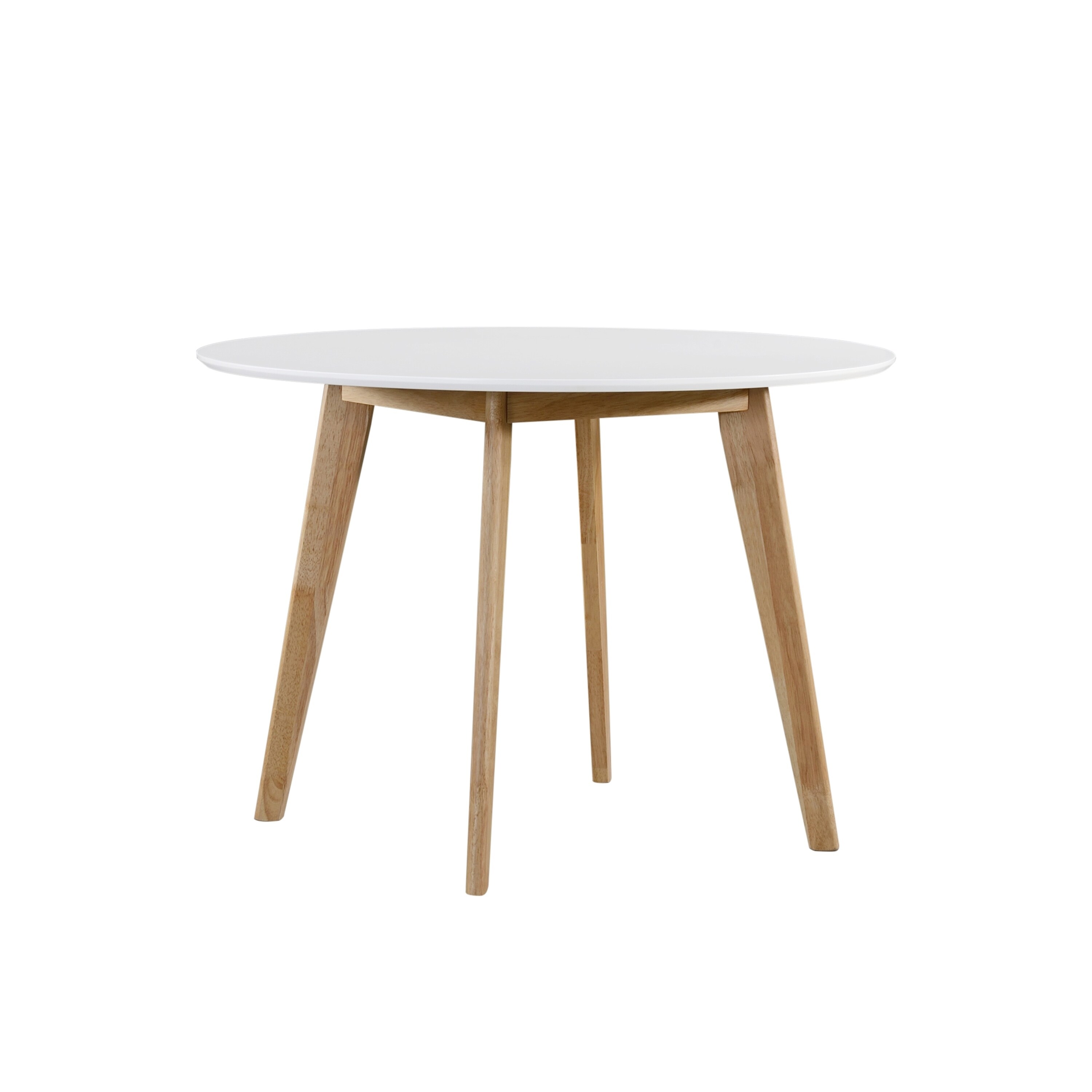 carson carrington grums round white dining table