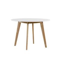 Carson Carrington Grums Round White Dining Table
