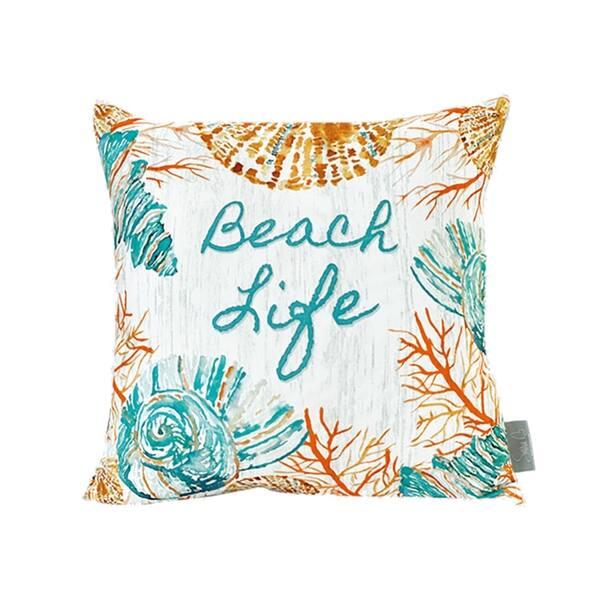 Sara B Beach Life 20 In Square Throw Pillow Sara B Beach Life 20 In Square Throw Pillow
