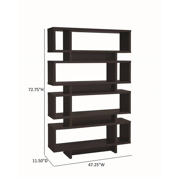 Coaster Furniture Reid 4tier Open Back Bookcase On Sale Bed Bath