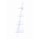 preview thumbnail 4 of 3, Coaster Furniture Amaturo Clear 4-shelf Ladder Bookcase