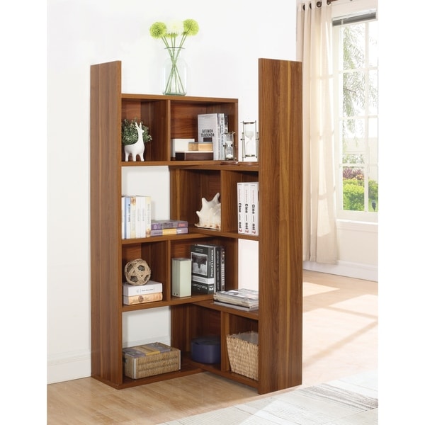 Transitional Rotating Shelf Bookcase On Free Shipping Transitional Rotating Shelf Bookcase