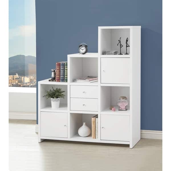 Shop Contemporary White 5 Shelf Bookcase 50 X 15 25 X 63