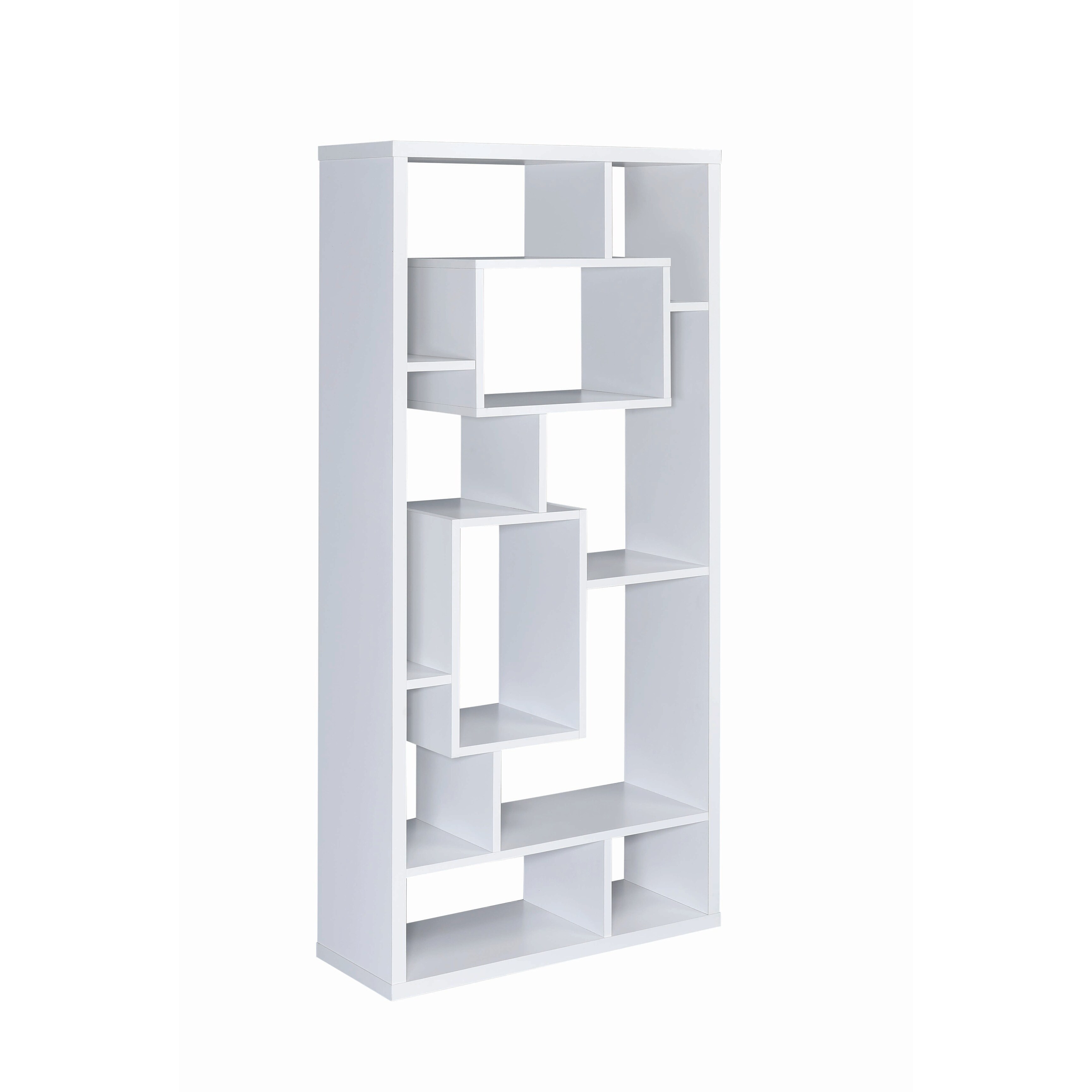 Modern White 10shelf Asymmetrical Cube Bookcase 31.50" x White 31.50" x 11.75 21032375508 eBay