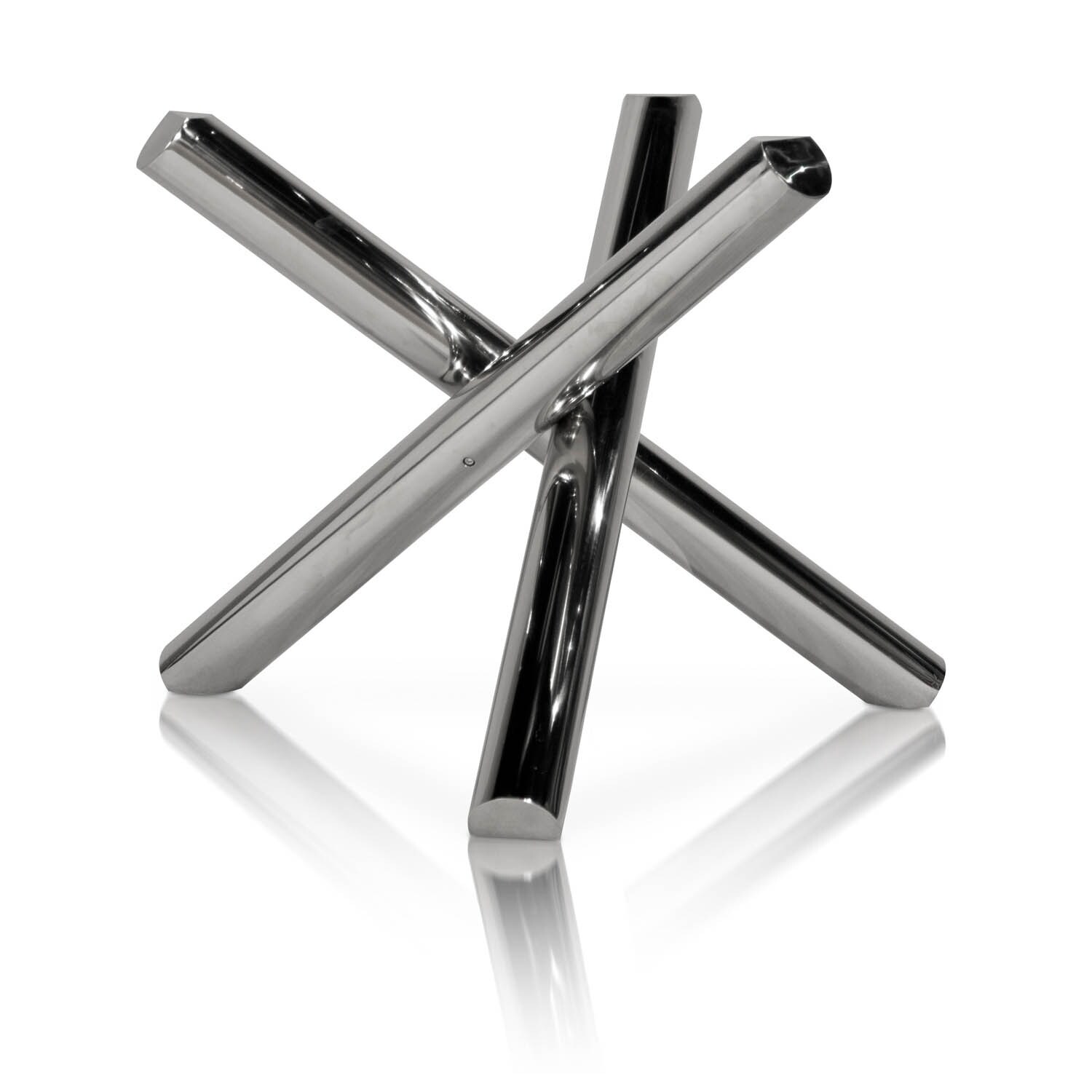 Gregory Stainless Steel Dining Table Base Silver Gregory Stainless Steel Dining Table Base Silver